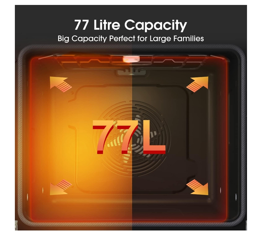 Hisense BI62212ABUK Built-in Electric Single Oven - Black - A Rated, 22 x 23 x 23 inches (L x W x H)