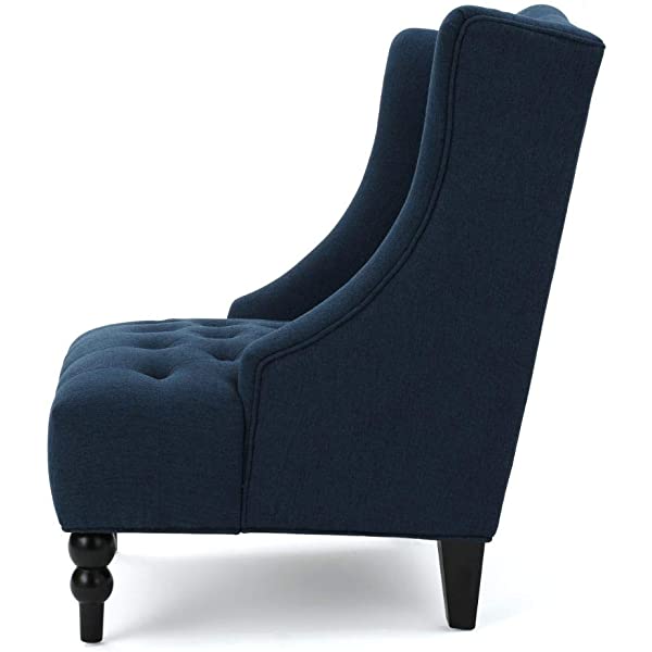 Christopher Knight Home Toddman High-Back Fabric Club Chair, Dark Charcoal