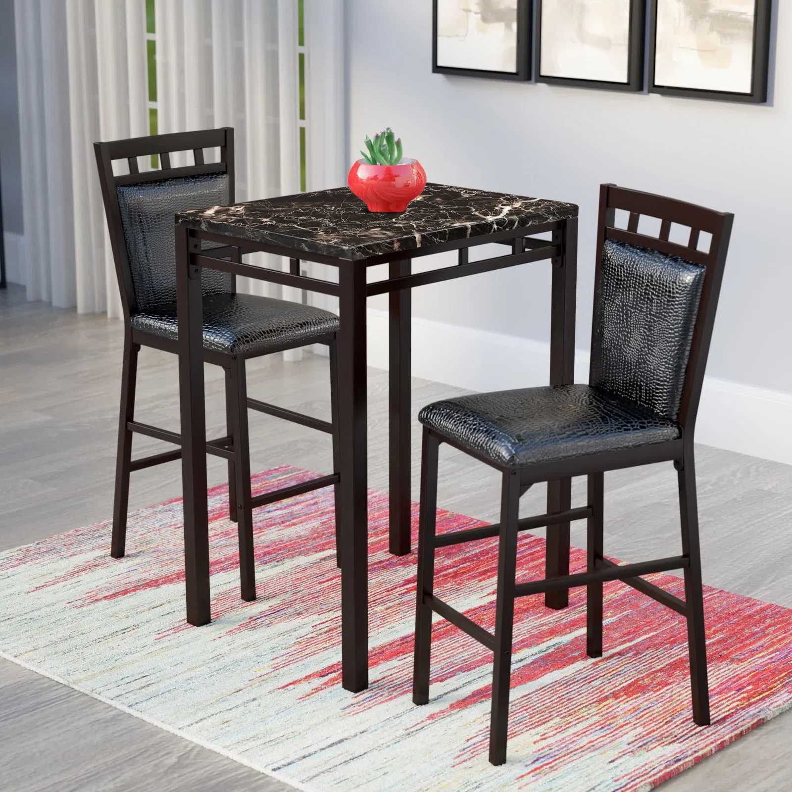 【Furniture】Kissner 2 - Person Bar Height Dining Set