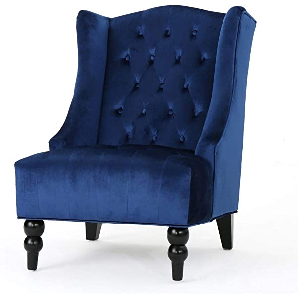 Christopher Knight Home Toddman High-Back Fabric Club Chair, Dark Charcoal