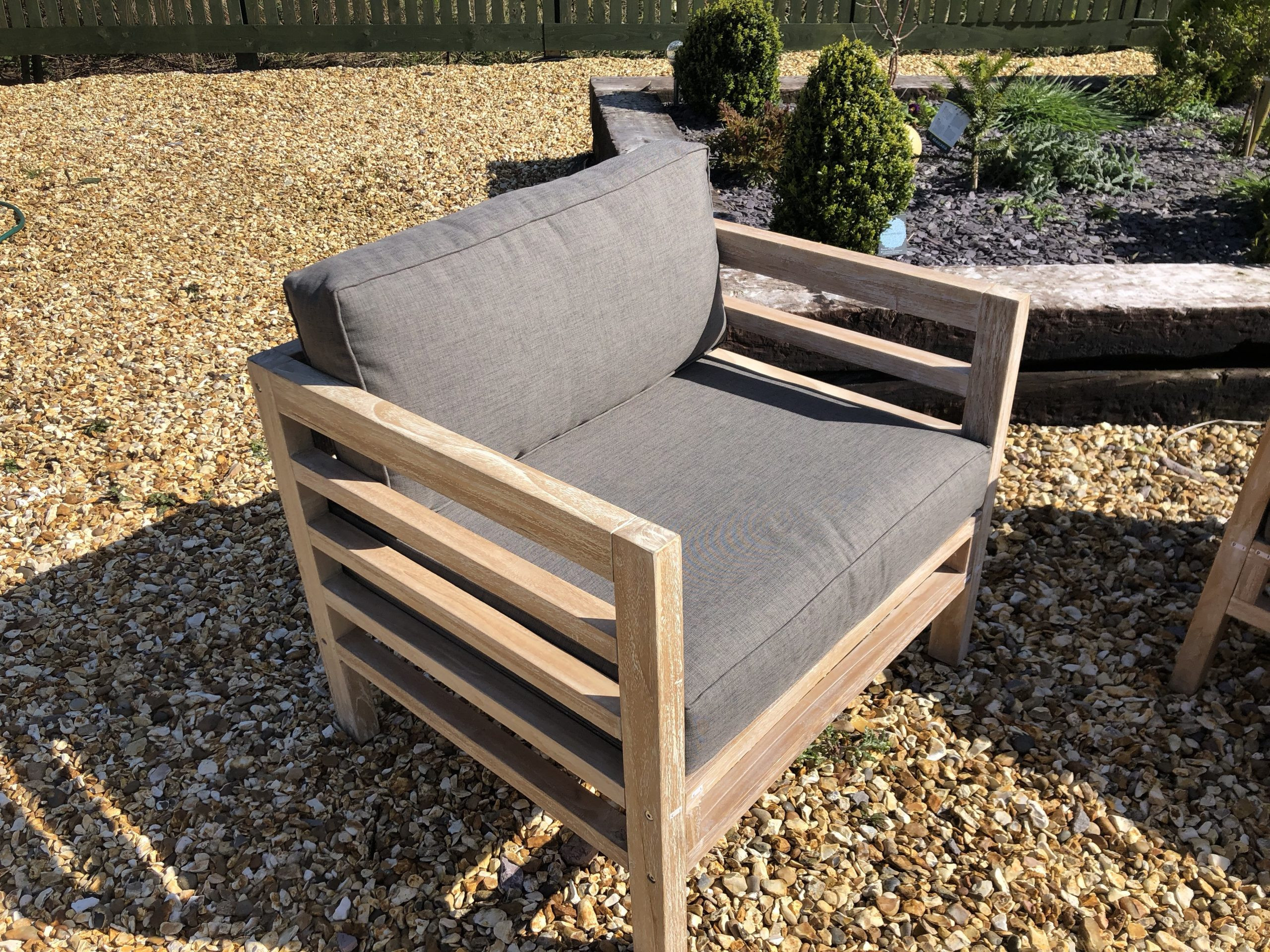 teak garden sofa set with coffee table