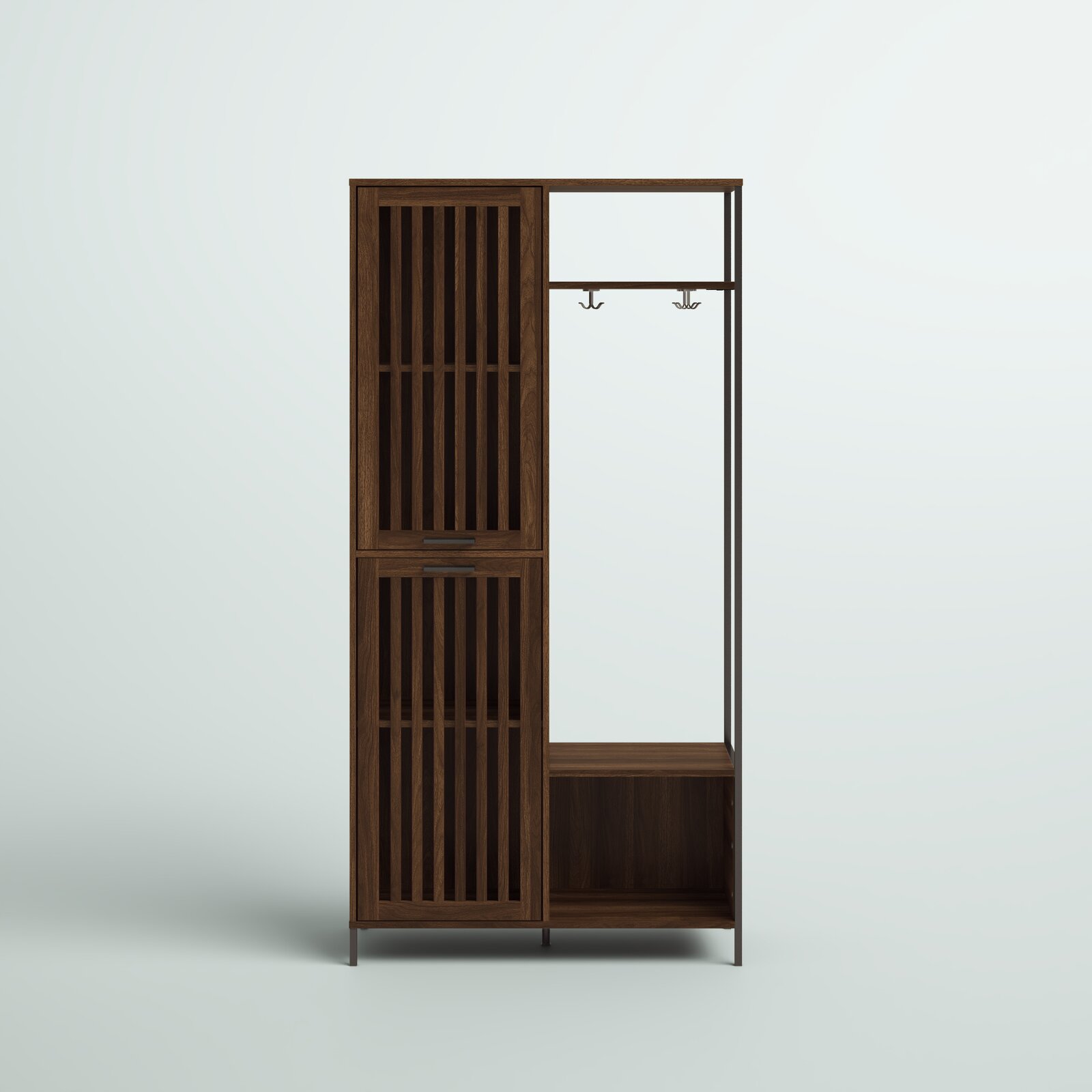 【Furniture】Mcquillen 36'' Wide Hall Tree with Shoe Storage