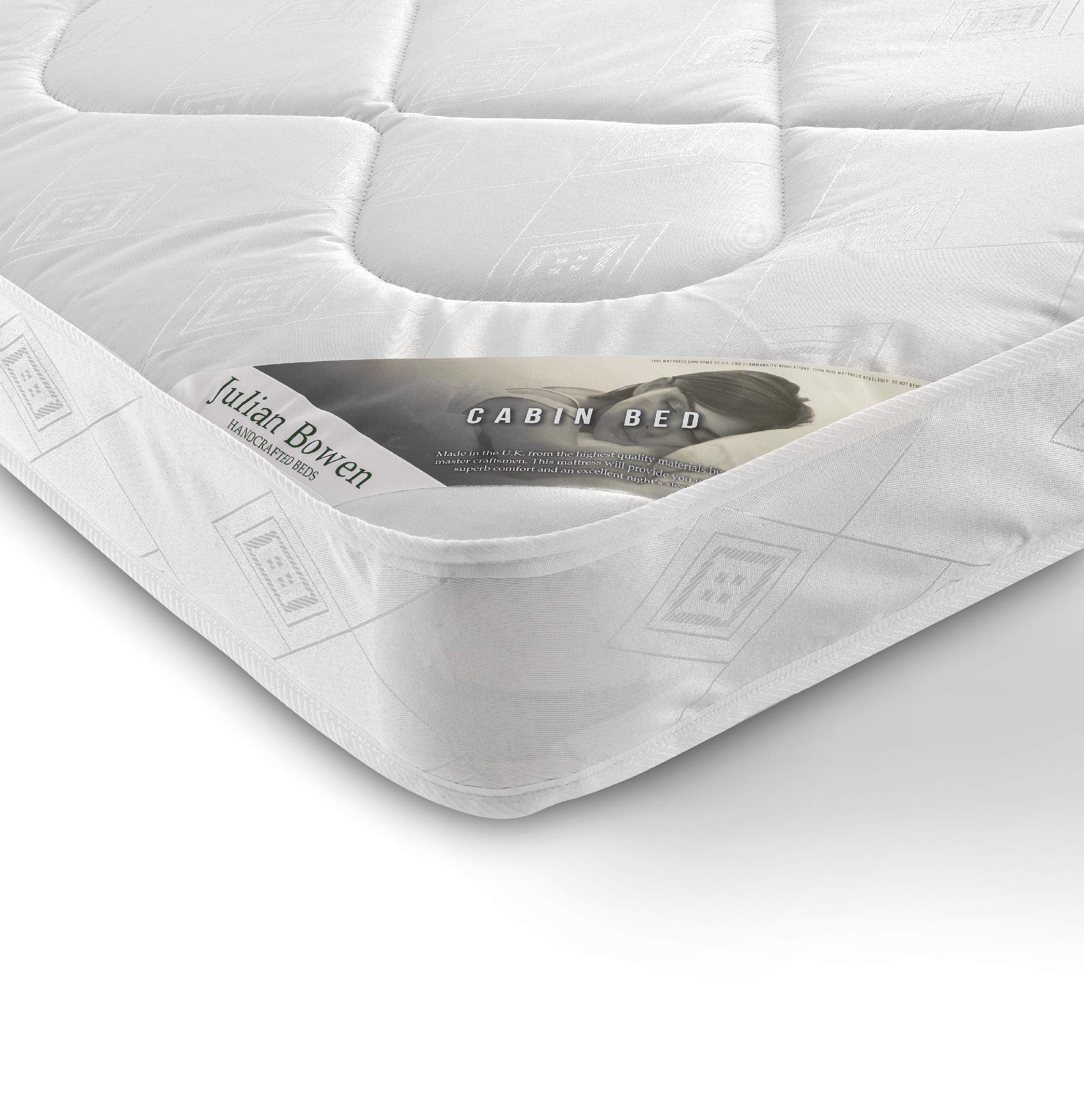 【Furniture】Julian Bowen Pluto Midsleeper, Pink Tent & Cabin Mattress, Stone White, Single