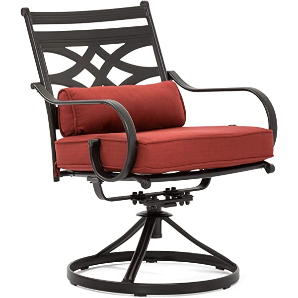 Hanover MCLRDN5PCSQSW4-CHL Montclair, Red Outdoor Furniture