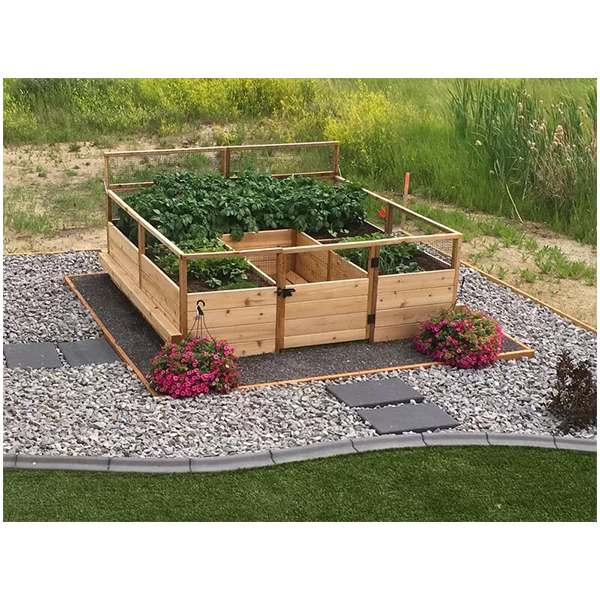7,5 'X 8' GARTENBEET MIT HOLZRAHMEN ZU VERKAUFEN