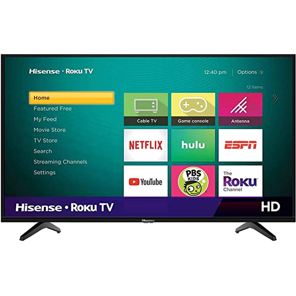Hisense 40-Inch Class H4 Series LED Roku Smart TV with Alexa Compatibility (40H4F, 2020 Model) 40 in TV Only