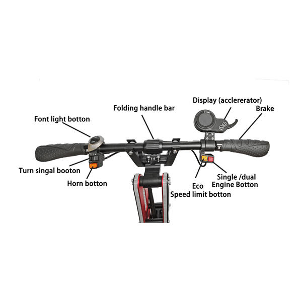 ELECTRIC SCOOTER ADULT FOLDABLE OFF-ROAD ELECTRIC SCOOTER 5600W DUAL MOTOR 85KMH FAST SCOOTER