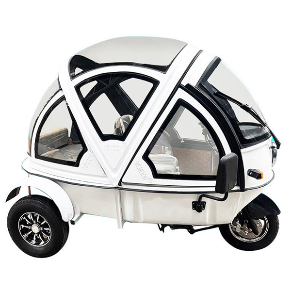 Electric vehicle tricycle fully enclosed transfer baby with shed adult folding semi-enclosed tricycle