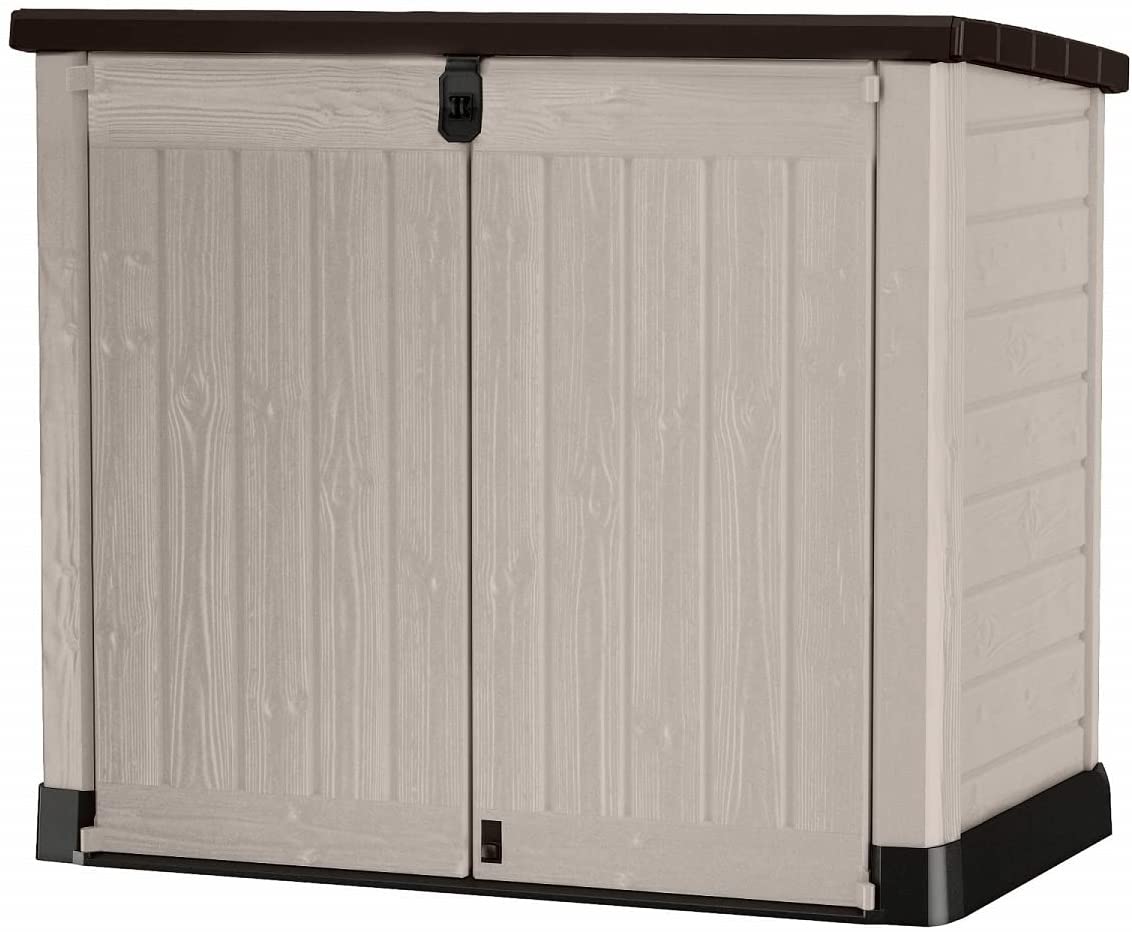 Keter Store It Out Pro Outdoor Storage Shed, 145.5 x 82 x 123cm Beige/Brown