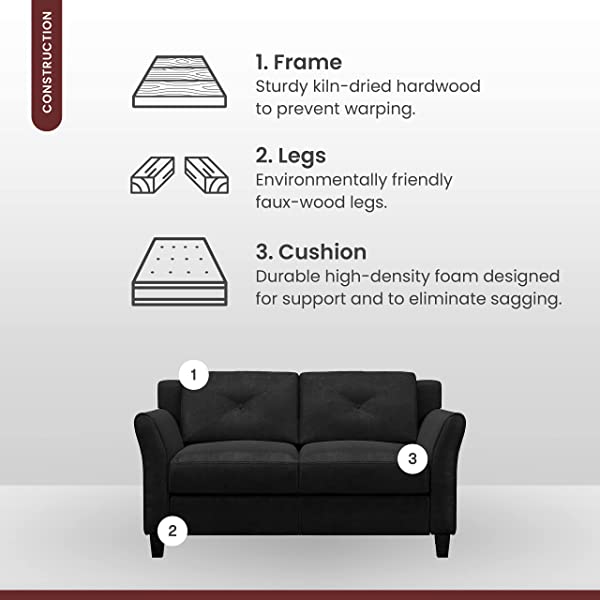 LifeStyle Solutions Grayson Love Seats, 57.87