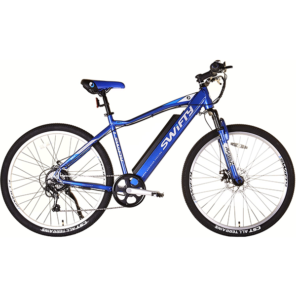 Schnelles Elektro-Mountainbike mit halbintegriertem Akku