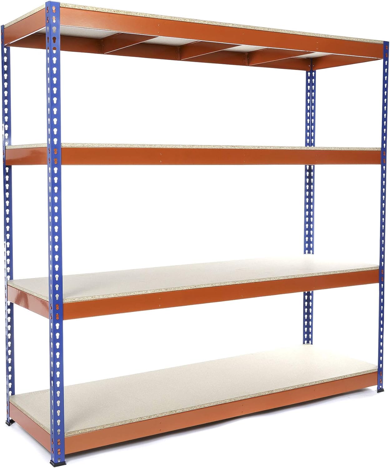 4 Bays Extra Heavy Duty Garage Racking Each Shelving Unit 1800mm H x 1800mm W x 600mm D 400KG UDL PLUS FREE NEXT DAY DELIVERY