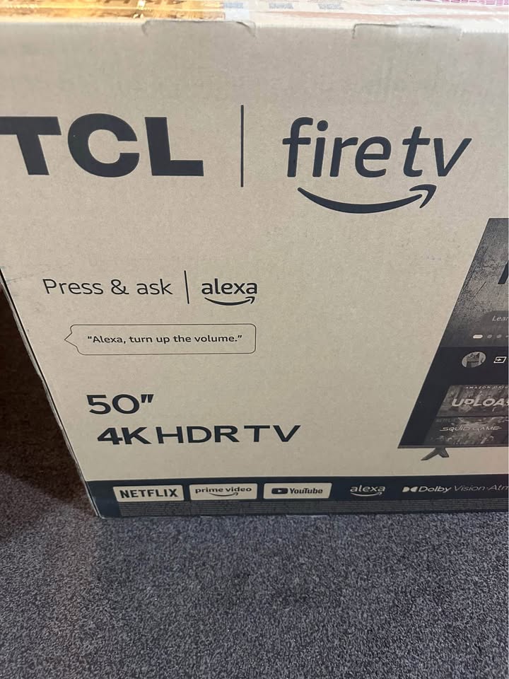 TCL 50PF650K 50-inch 4K UHD, HDR Smart LED Fire TV (Dolby Vision, Dolby Atmos, DTS, HDR 10, Alexa Built-in, Airplay2, Miracast) [E-Class Energy Efficiency]