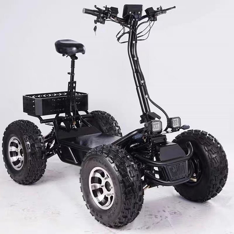 E7-5 4WD 60v50a 4-wheel golf cart (solid black)